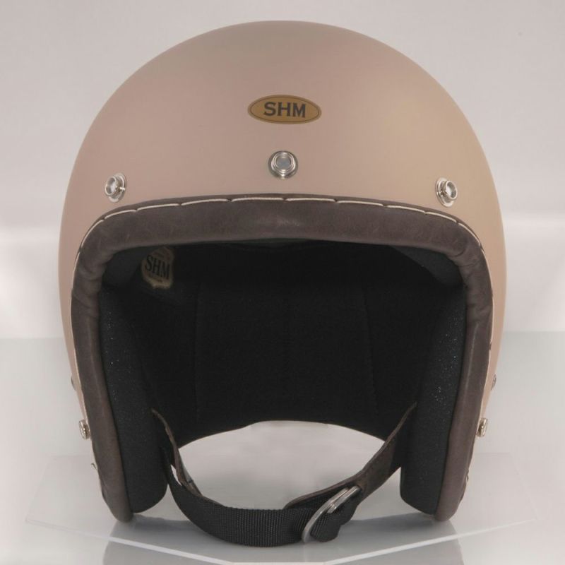 SHM HAND STITCH ジェットヘルメット サンド/ココア | バイクカスタム 