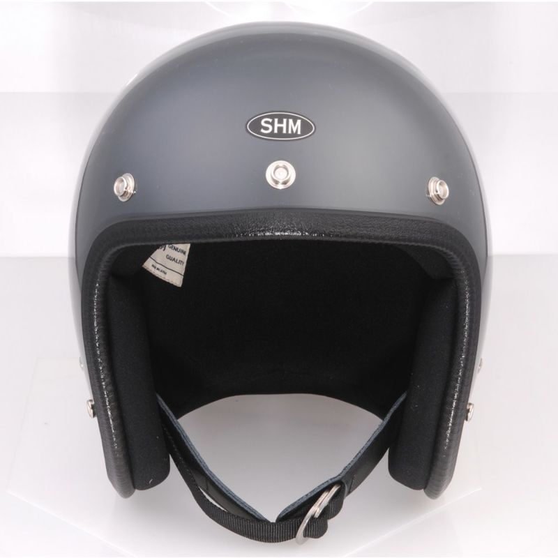 SHM Genuine ジェットヘルメット ガンシップグレー | バイクカスタムパーツ専門店 モトパーツ(MOTO PARTS)