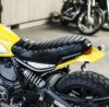 Ducati スクランブラー 本革シート ブラック モーターロック | バイク 