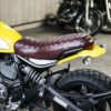 Ducati スクランブラー 本革シート ブラウン モーターロック | バイク 