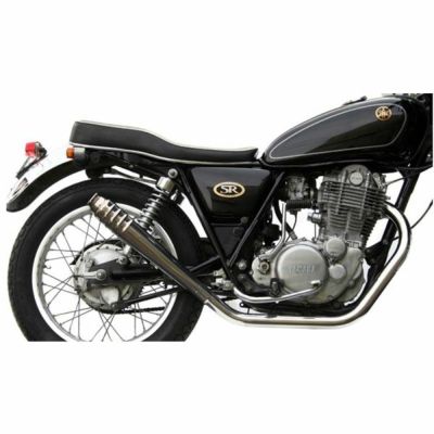 ヤマハ SR400/500 FLAKES トランペットマフラー ダウン モーターロック