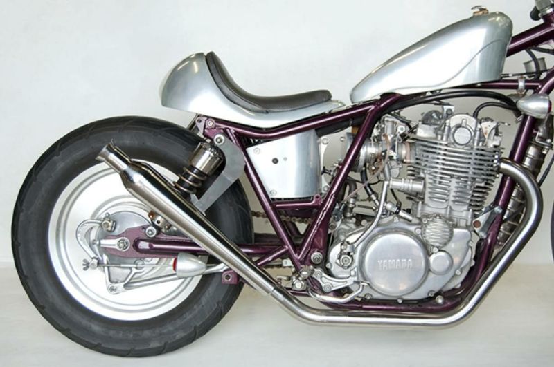 SR400/500用 69トランペット 新型スリップオン ダウン FI車