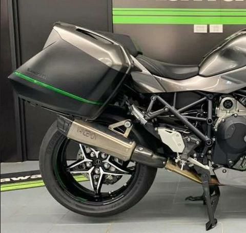 H2 SE/SX 18-21 パニアケース装着車 カーボンエンド チタン スリップ 