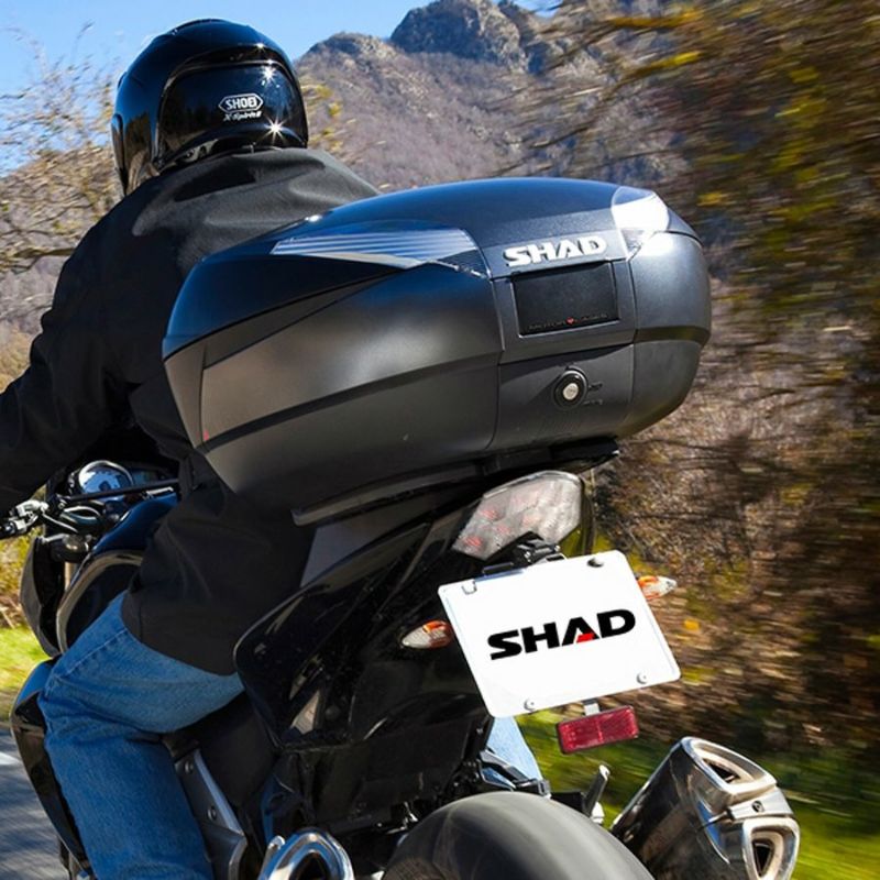 SHAD SH48 トップケース 48L (ダークグレー/無塗装ブラック) | バイク 