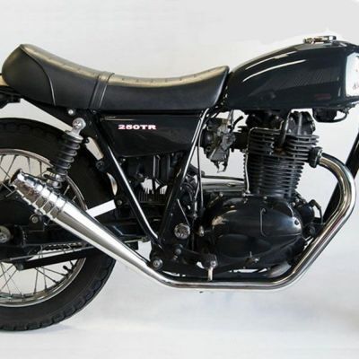 カワサキ 250TR 69メガホン フルエキ ダウン モーターロック