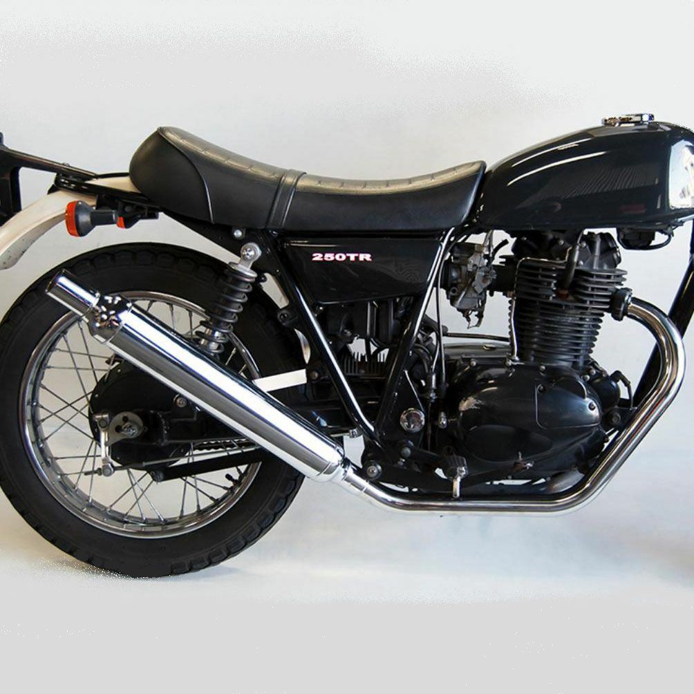 カワサキ 250TR ヴィンテージマフラー フルエキ アップ モーターロック 