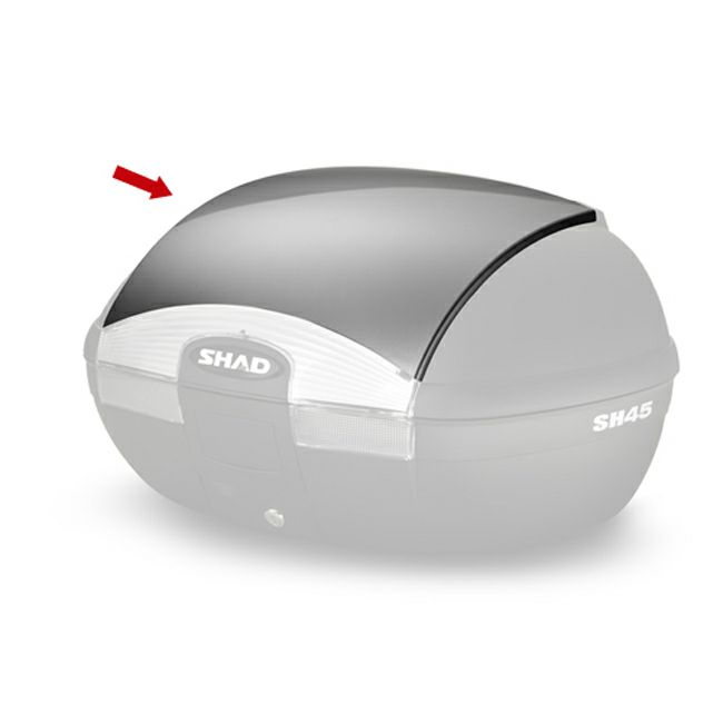 SHAD SH45 トップケース用 カラーパネル ブラックメタル/シルバー 