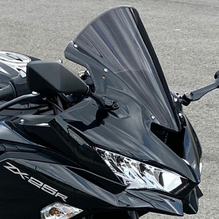 カワサキ ZX-25R スクリーン(スモーク) ACRY Point | バイクカスタム 
