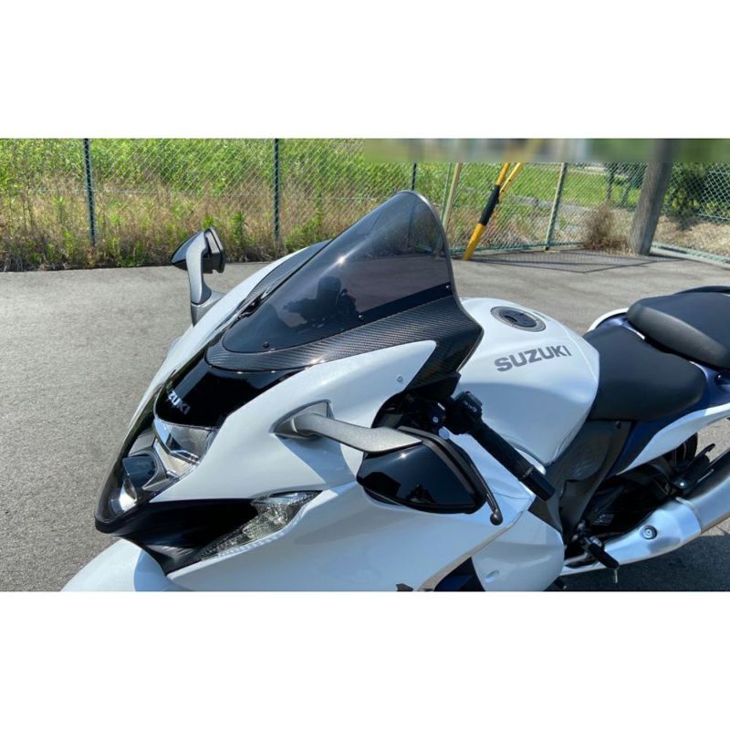 スズキ HAYABUSA GSX1300 カーボンマウントスクリーン(スモーク) ACRY