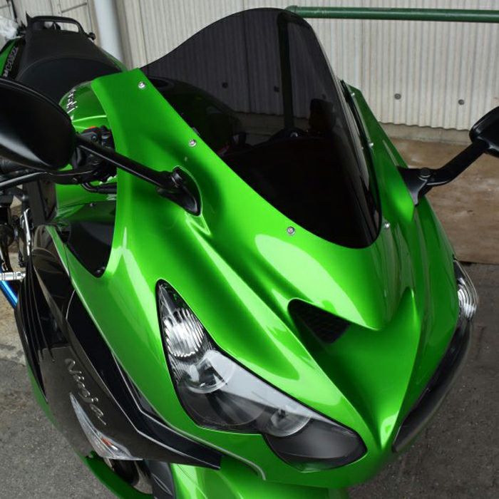 カワサキ ZX-14R スクリーン(スモーク) ACRY Point | バイクカスタム 