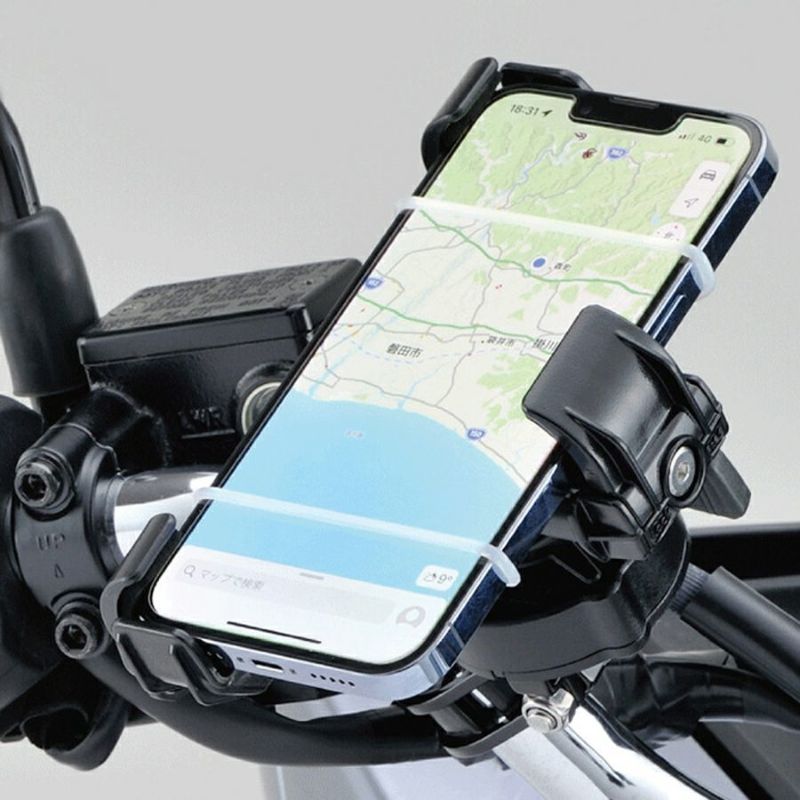 バイク用スマートフォンホルダー3 防振ダンパー付 リジッドマウント