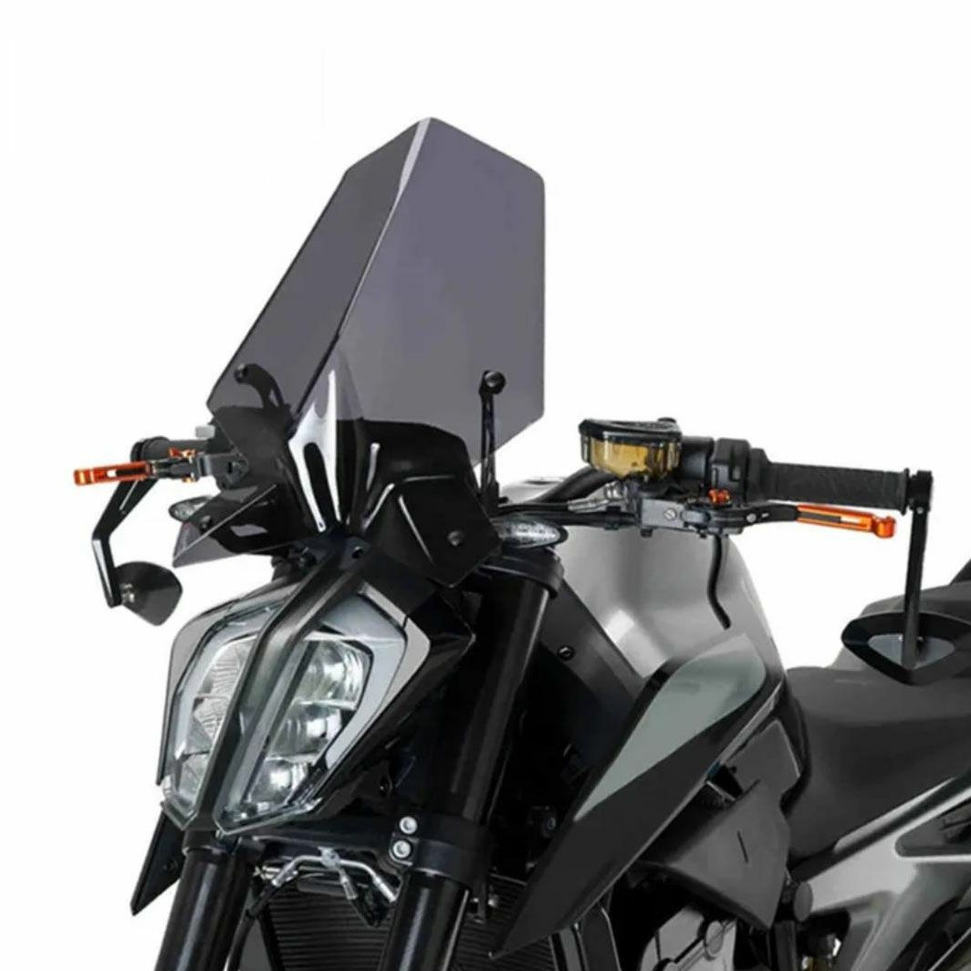 KTM DUKE 125/390 スポーツスクリーン/シールド ブラック | バイク 