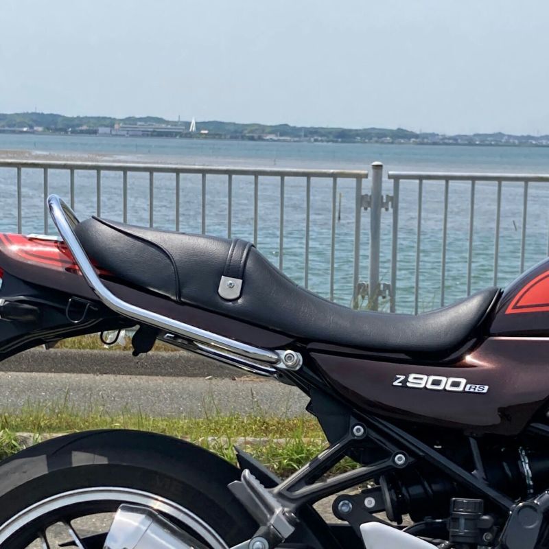 Z900RS/CAFE 18-23 Gシリーズ ゲル入りローシート Z2パターン (艶消しブラック) 茗荷シート バイクカスタムパーツ専門店  モトパーツ(MOTO PARTS)