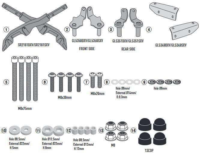 T-MAX560 22- MONOKEY/MONOLOCK対応トップケース用 リアキャリア GIVI