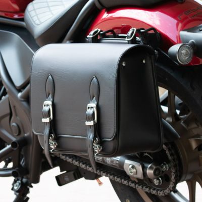 dhカスタム サドルバッグ スカル ブラック モデルB | バイクカスタム 
