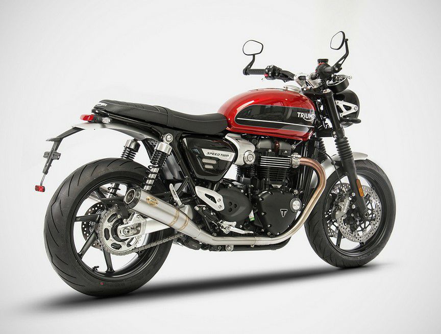 スピードツイン1200 スラクストン1200 スリップオンマフラー カーボン 