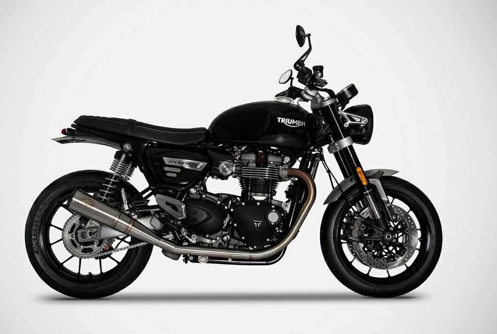 スピードツイン1200 スラクストン1200 スリップオンマフラー カーボン 