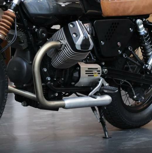 V9 Bobber セルモーターカバー サテンブラック BAAK モトグッチ