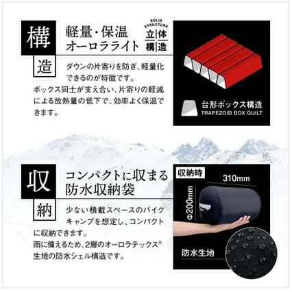 デイトナ様 NANGA シュラフ 360STと650STD NANGAとデイトナのダブルネームシュラフ＆コンパクトなスリーピング