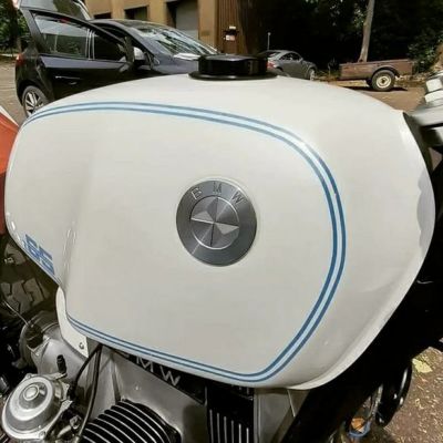 BMW R100GS タンク エンブレム 82mm ダイアモンドアルミニウム EX-MOTORCYCLE