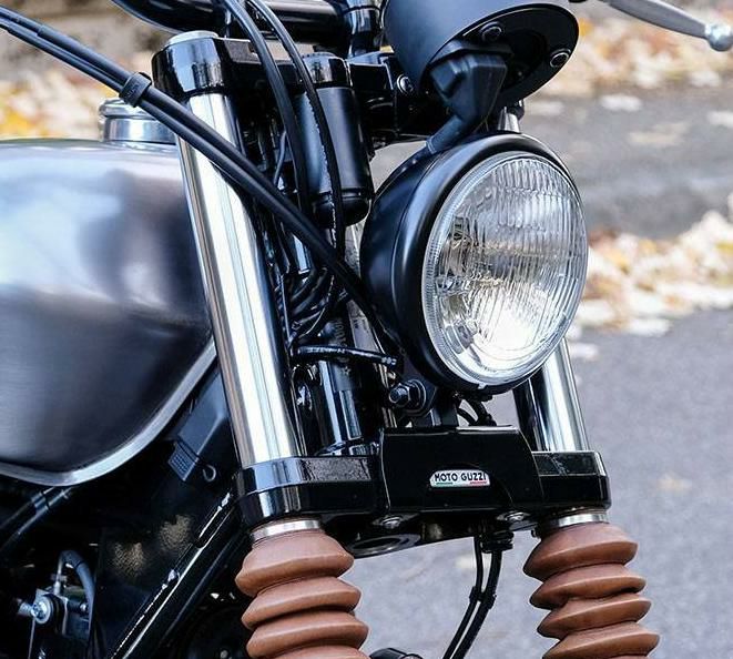 モトグッツィ V7III/V9ボバーのヘッドライト V9 ボバー BOBBER モトグッチ ベイツヘッドライト ブラケット