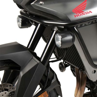 XL750 トランザルプ 純正フォグランプ用 タンクガードマウントアダプターセット (ブラック) Hepco & Becker
