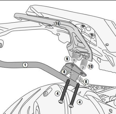 GIVI G310R BMW リアキャリア MONOLOCK/MONOKEY | バイクカスタムパーツ専門店 モトパーツ(MOTO PARTS)