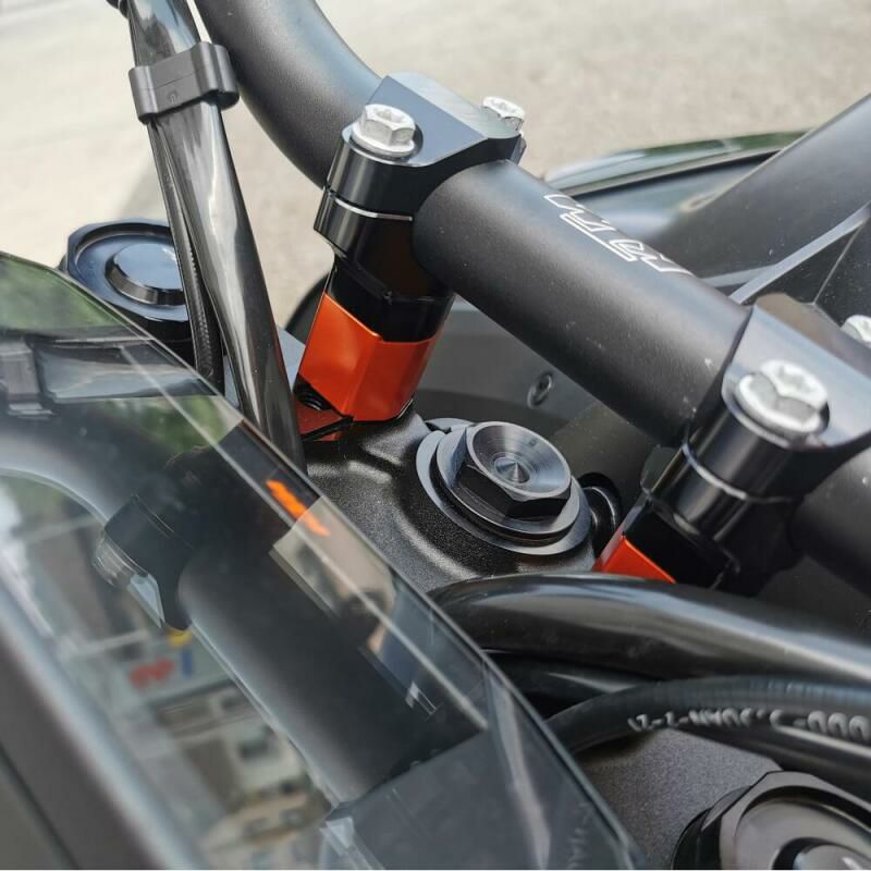 通販 KTM 125 EXC SIX DAYS ハンドルバーライザー 25mmUP オレンジ