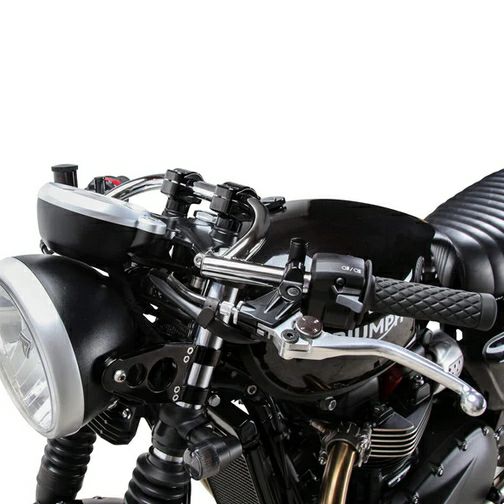 カフェハンドルバー 1インチ クローム Lossa Engineering