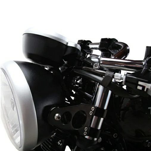 カフェハンドルバー 1インチ ブラック Lossa Engineering