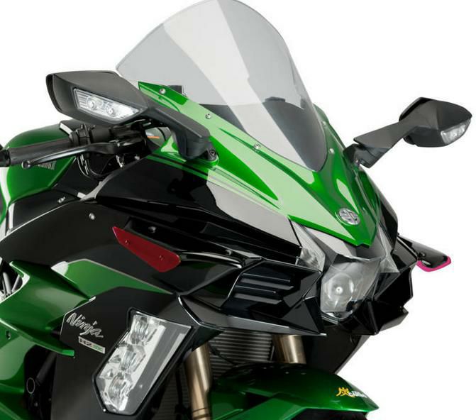 フルカーボンファイバータンクサイドパネル Kawasaki H2 H2R