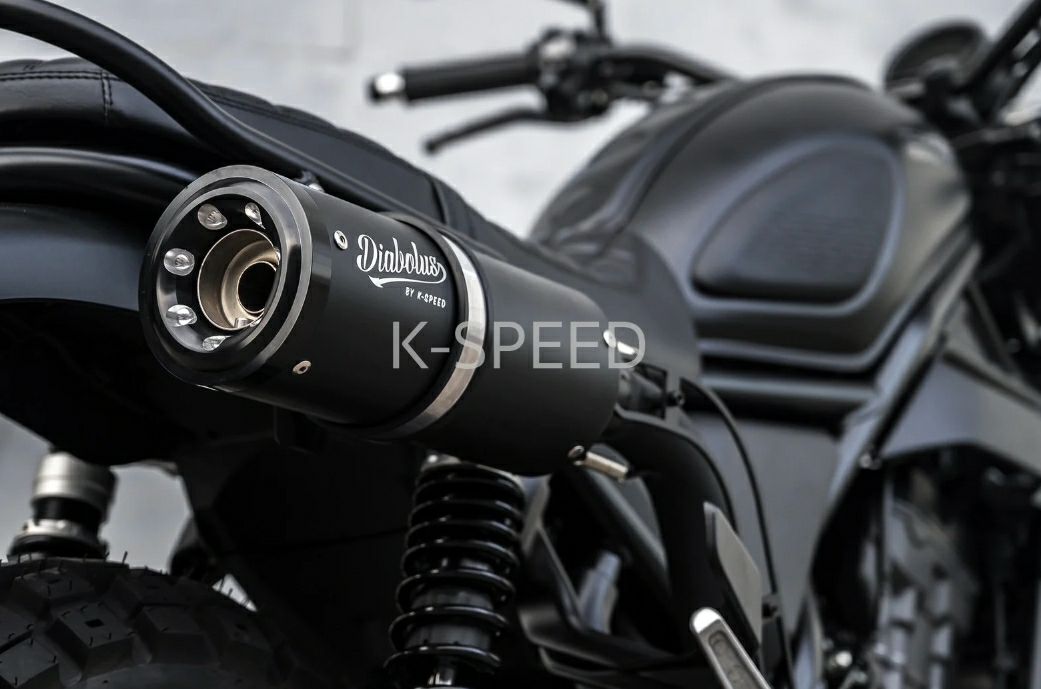 ホンダ CL250 スリップオンマフラー ブラック K-SPEED | バイク 