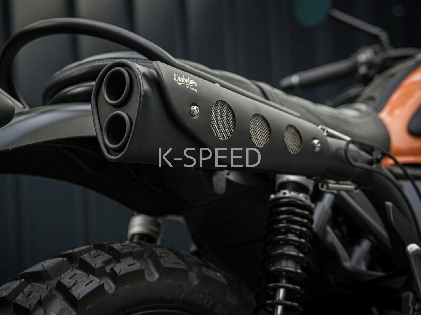 ホンダ CL250/500 レトロスクランブラー スリップオンマフラー 