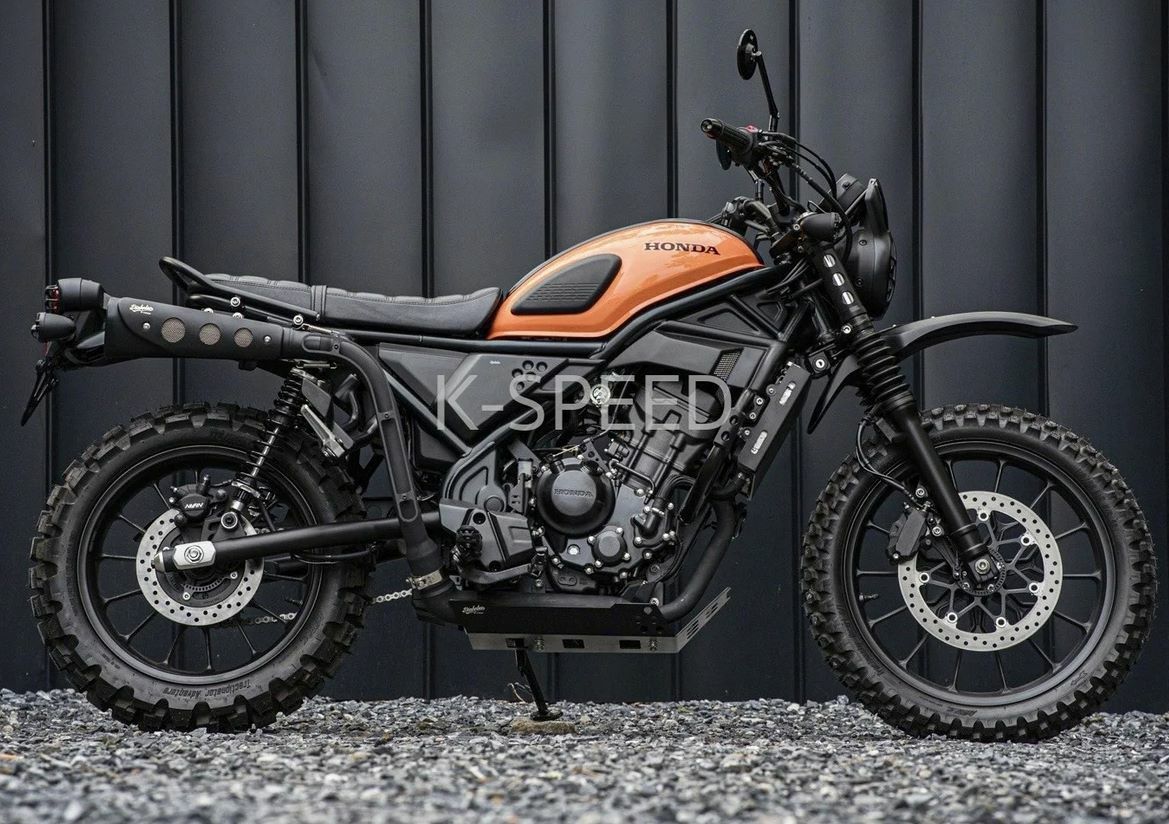ホンダ CL250 アンダーガード ブラック K-SPEED | バイクカスタム 