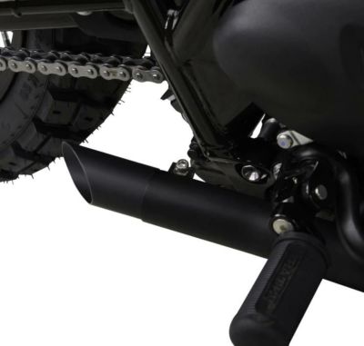 ボンネビル T100/T120 18～20 ブラック スラッシュ マフラーエンド ブリティッシュカスタム | バイクカスタムパーツ専門店  モトパーツ(MOTO PARTS)