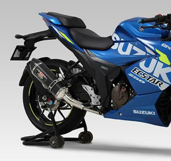 トコトコ　ジクサー250 ヨシムラス フルエキマフラー　チタン ジクサー250/SF250 R-77S サイクロン チタンブルー/カーボン
