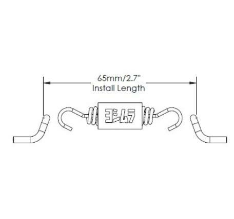 ヨシムラUSA マフラースプリング 2.3インチ | バイクカスタムパーツ