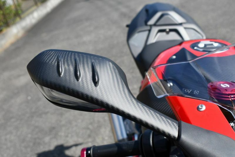 新品BMW S1000RR ミラーカバー 左 ドライカーボン SPEEDRA BMW S1000RR ミラーカバー 左右セット ドライカーボン SPEEDRA