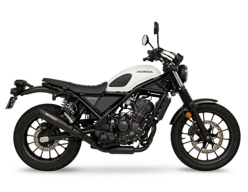 ホンダ CL250 フルエキゾーストマフラー SHORT MEGAPHONE BLACK ...