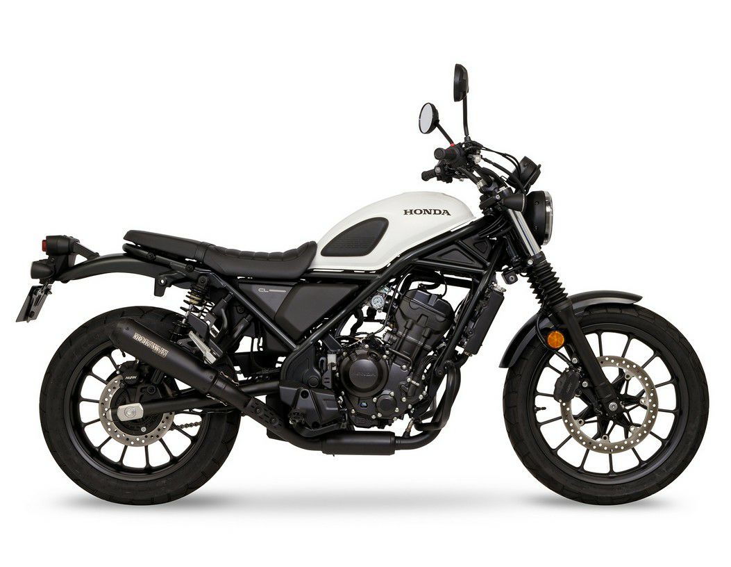 ホンダ CL250 フルエキゾーストマフラー SHORT MEGAPHONE BLACK 