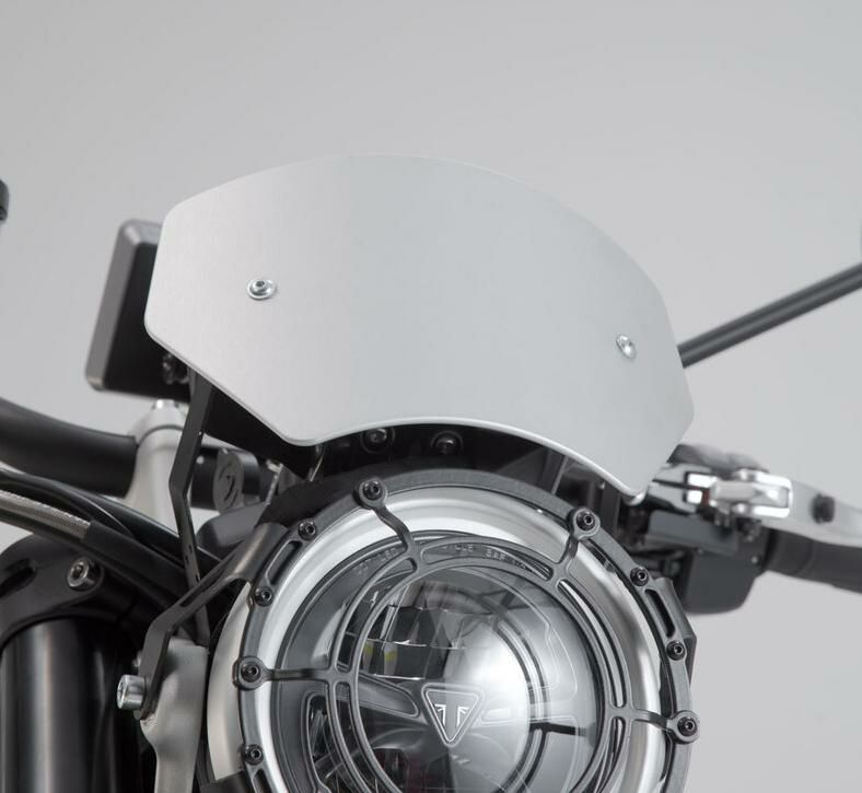 スクランブラーXC/XE 1200 フロントアルミスクリーン シルバー SW