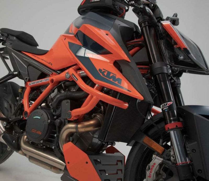 KTM 1290 Super DUKE R/EVO エンジンガード クラッシュバー オレンジ SW-MOTECH | バイクカスタムパーツ専門店  モトパーツ(MOTO PARTS)