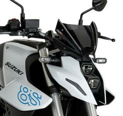 GSX-8S スポーツスクリーン ブラック Puig | バイクカスタムパーツ専門