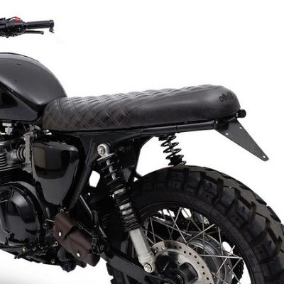 空冷 T100 スクランブラー スラクストン クールシート 本革 ダイアモンド ブラック RAISCH