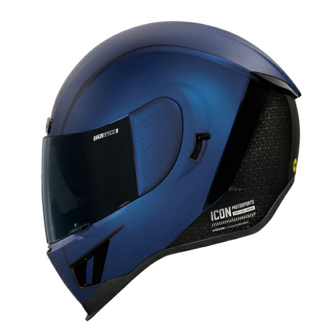 ICON ヘルメット AIRFORM Counterstrike サンバイザー付き ブルー 