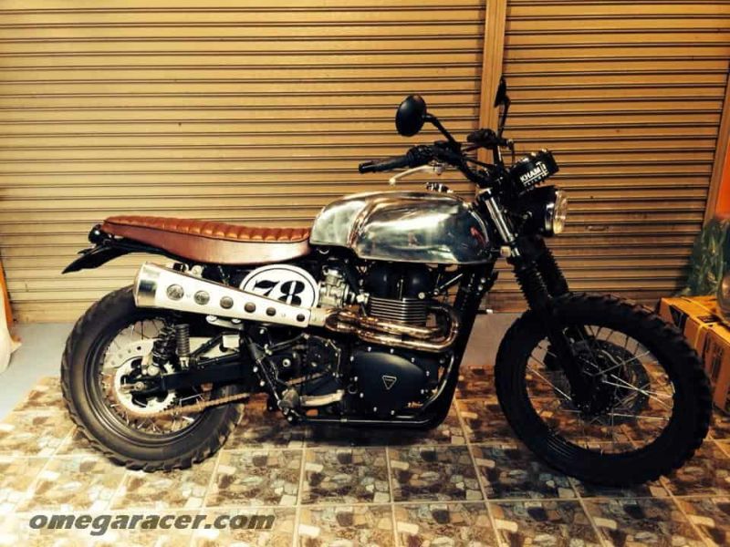 空冷ボンネビル T100 スクランブラー スラクストン 2002～2008 キャブ車用 アルミタンク 