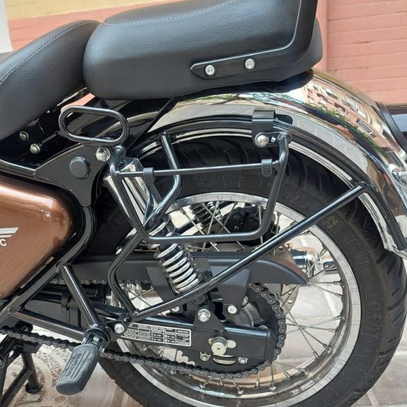 ロイヤル エンフィールド クラシック350 サドルバッグ ステー ブラック 