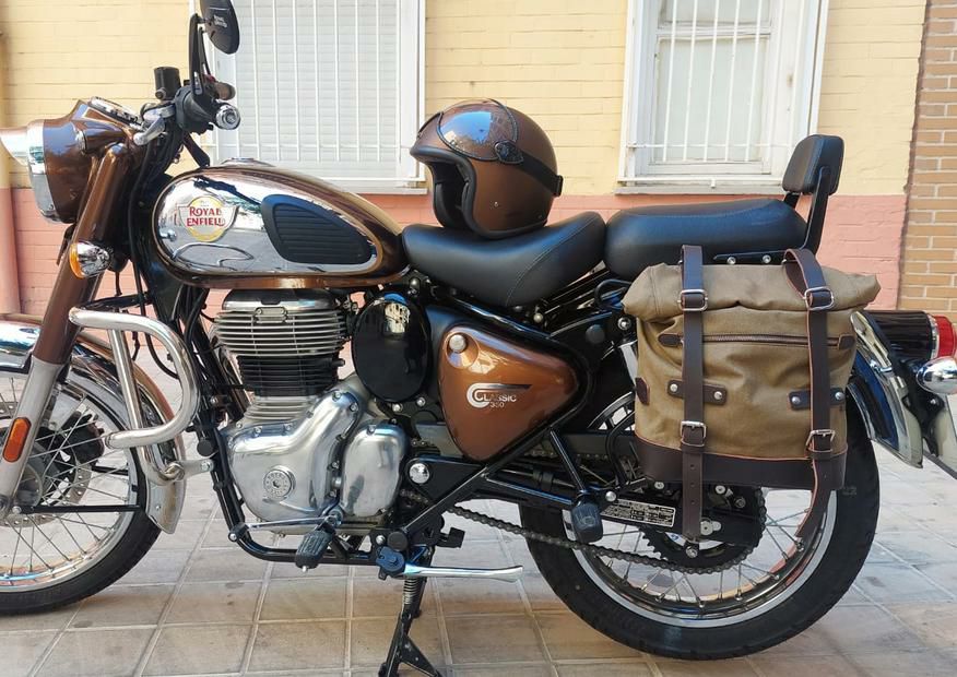 ロイヤル エンフィールド クラシック350 サドルバッグ ステー ブラック 