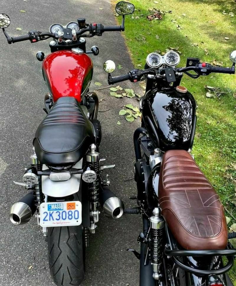 bee trad ボンネビルt120、100 、ストリートツイン本革シート ボンネビル T100/T120,ストリートツイン ブラウンレザー