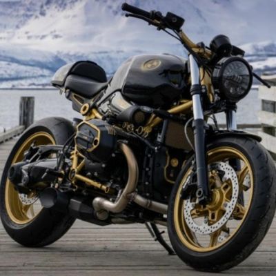 BMW RnineT ユーロ5  21-23 超ショートエキゾーストシステム カーボンエンド ブラック RAISCH